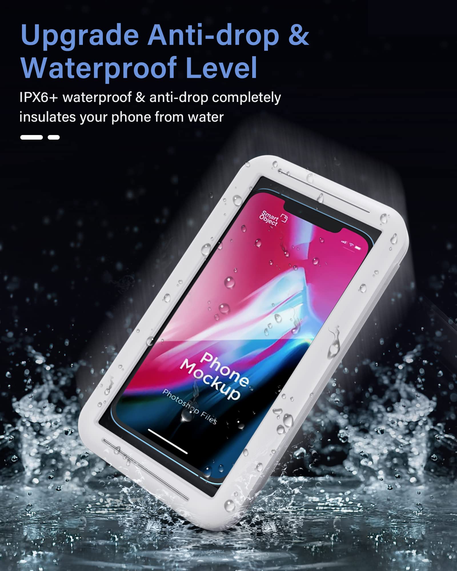 Foto 8 pulgar | Soporte de Teléfono para Ducha LC-Dolida Impermeable para iPhone 14 - Venta Internacional
