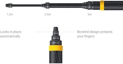 Foto 3 | Palo Para Selfies Insta360 De 3 M Extendido Para Insta360 X4/x3/ace/ace Pro/ace Pro 2 - Venta Internacional.