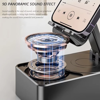 Foto 5 | Soporte Plegable, Giratorio Para Teléfono Con Bocina Bluetooth