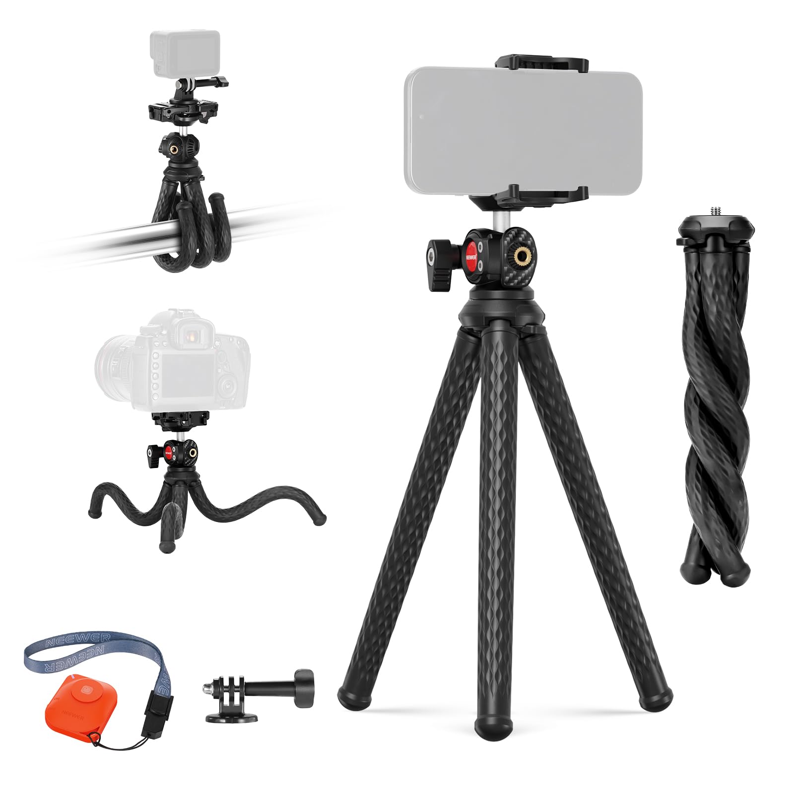 Foto 2 pulgar | Trípode Neewer Flexible Tp34 Con Mando A Distancia Para Iphone Gopro Samsung - Venta Internacional.