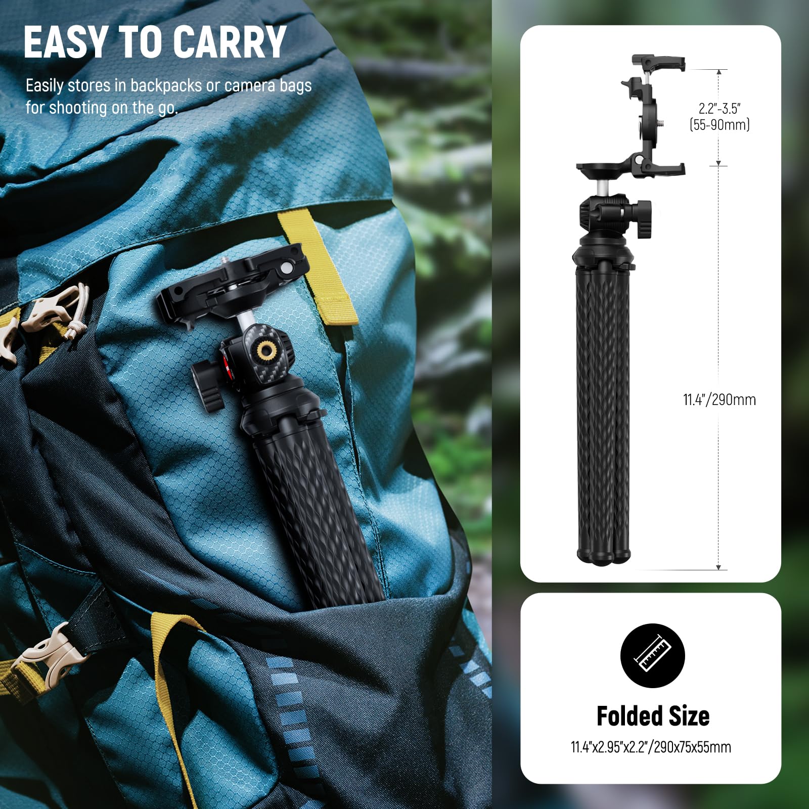 Foto 7 | Trípode Neewer Flexible Tp34 Con Mando A Distancia Para Iphone Gopro Samsung - Venta Internacional.