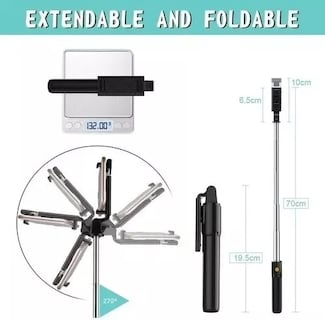 Foto 6 | Kit 2 Bastones Selfie Stick con Control Remoto Bluetooth