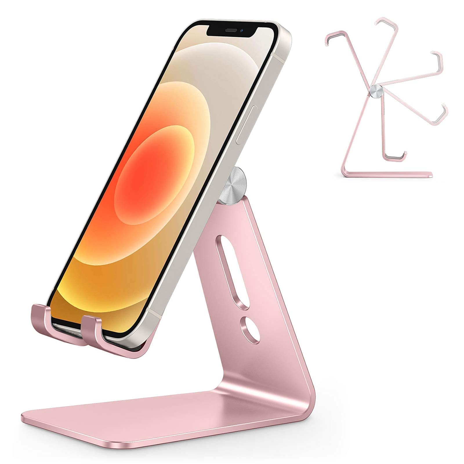 Soporte Para Teléfono Celular Omoton C2, Soporte De Escritorio De Aluminio, Oro Rosa - Venta Internacional. $646