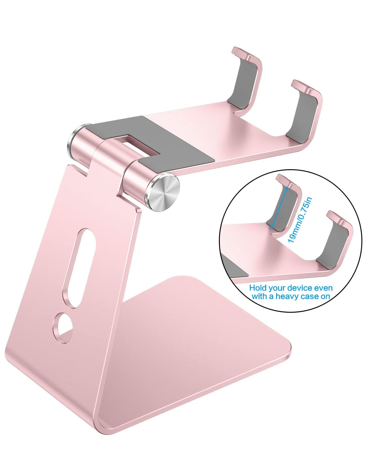 Foto 3 pulgar | Soporte Para Teléfono Celular Omoton C2, Soporte De Escritorio De Aluminio, Oro Rosa - Venta Internacional.