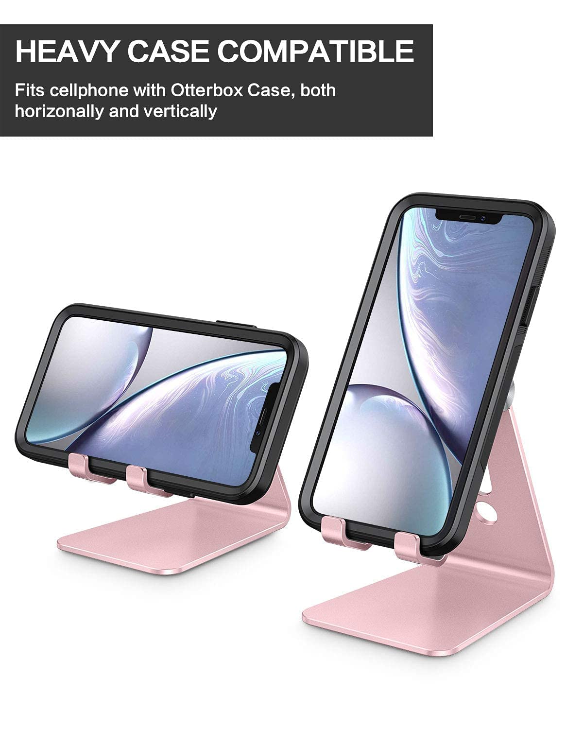 Foto 7 pulgar | Soporte Para Teléfono Celular Omoton C2, Soporte De Escritorio De Aluminio, Oro Rosa - Venta Internacional.
