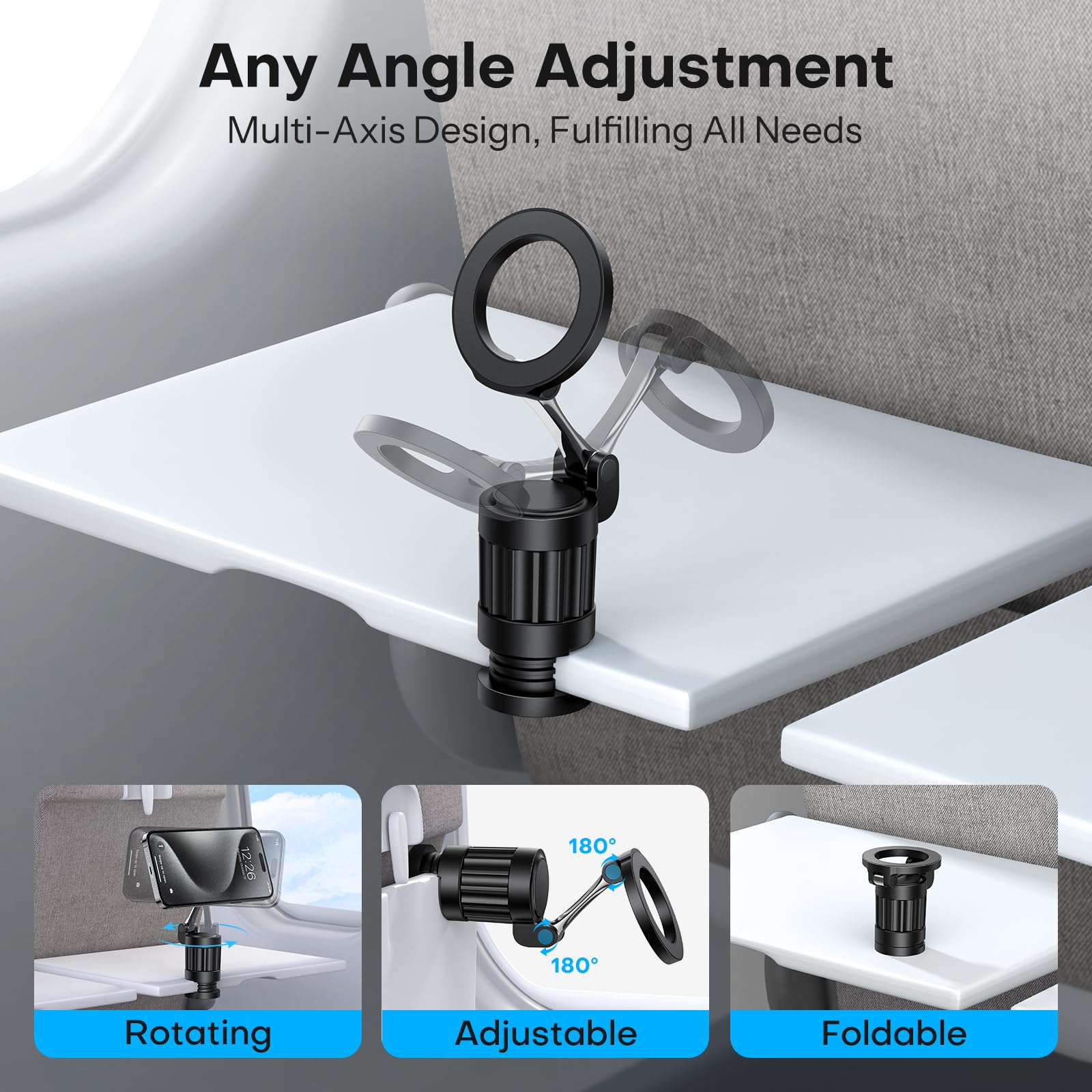 Foto 5 pulgar | Soporte Para Teléfono Mount Omoton, Avión Magnético Giratorio De 360° - Venta Internacional.