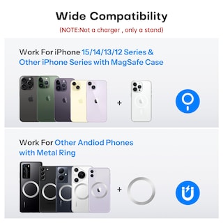 Foto 2 | Soporte Magnético para Celular Omoton 360° para iPhone - Venta Internacional