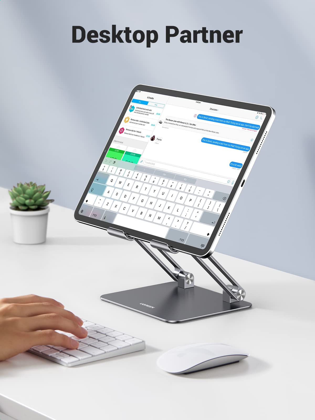 Foto 3 pulgar | Soporte Para Tableta Ugreen Aluminium Para Ipad Pro 13 12.9 11 - Venta Internacional.