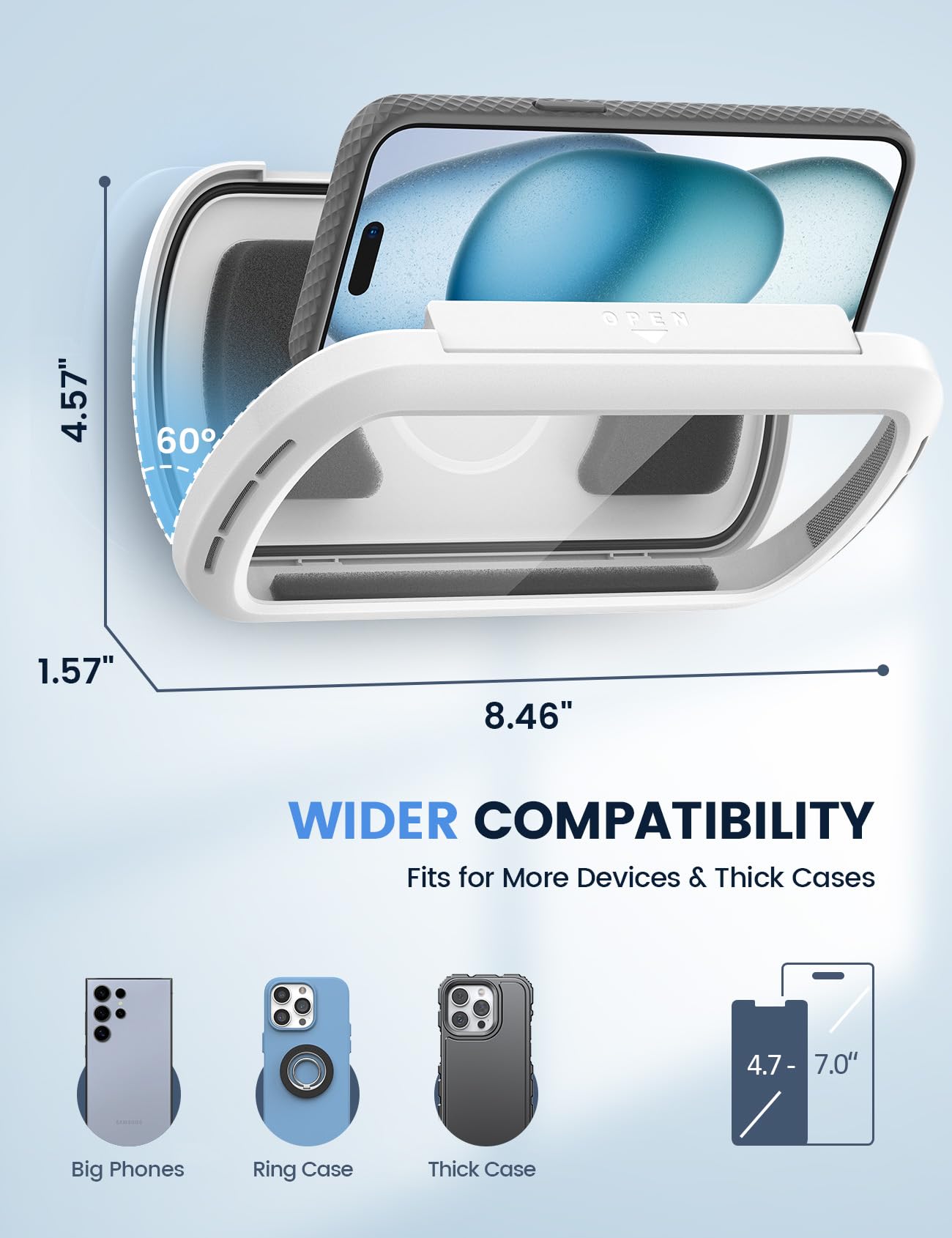 Foto 7 pulgar | Soporte De Teléfono De Ducha Lamicall Impermeable Para Iphone 16 Pro Ma - Venta Internacional.