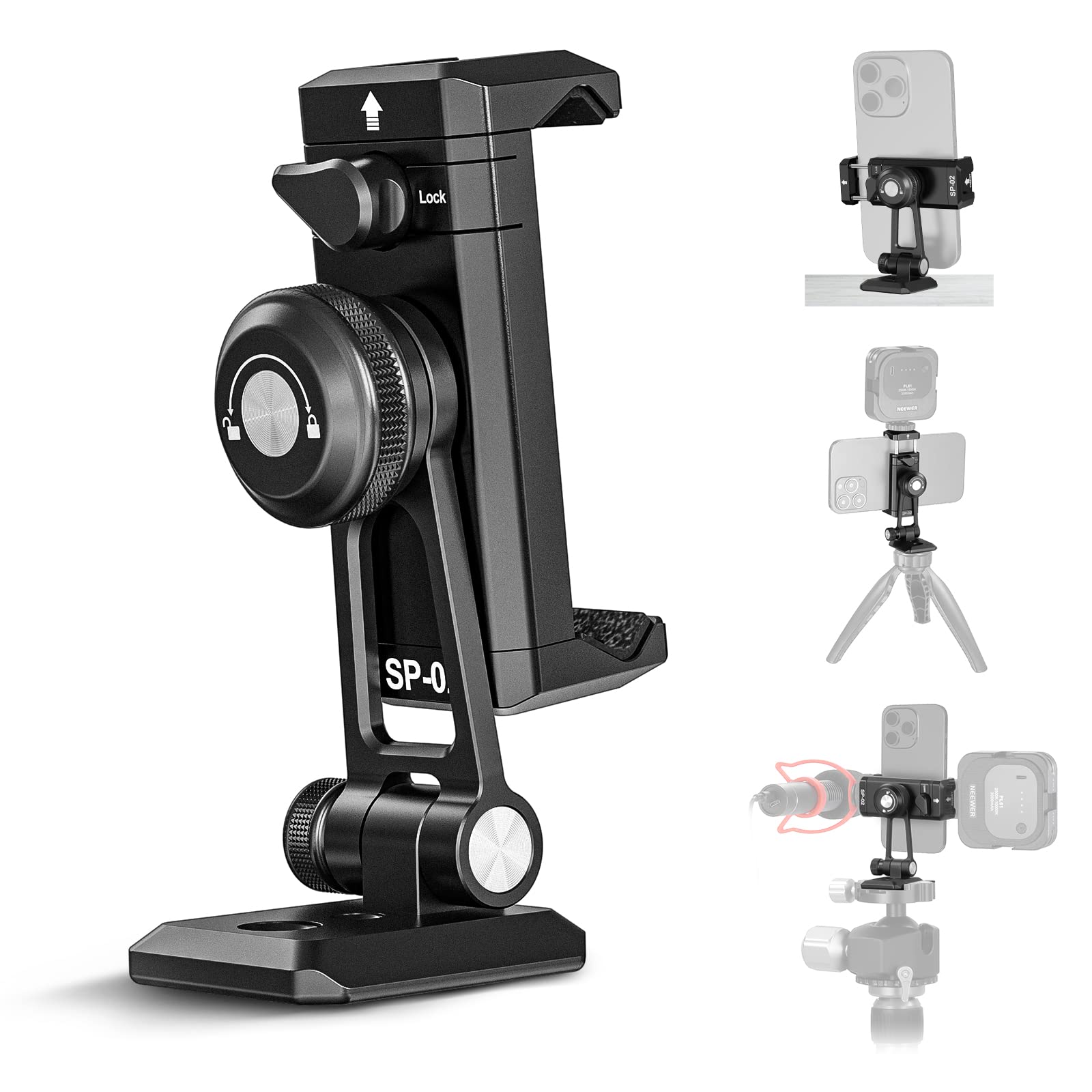 Foto 2 pulgar | Adaptador De Trípode Para Teléfono Neewer Metal Con Base Arca Qr - Venta Internacional.