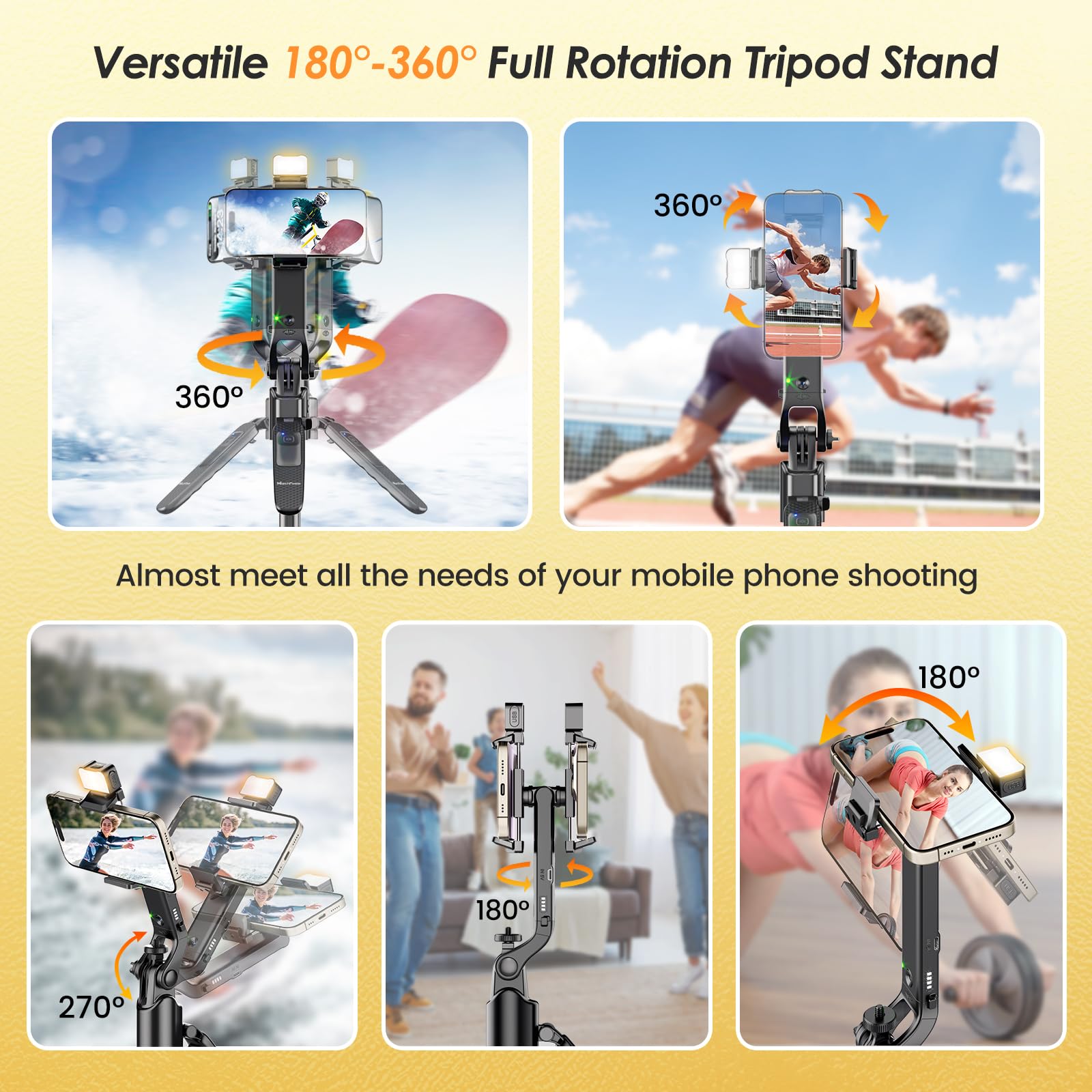 Foto 5 pulgar | Trípode Marchpower De 160 Cm Con Seguimiento Facial Automático Remoto Para Iphone - Venta Internacional.