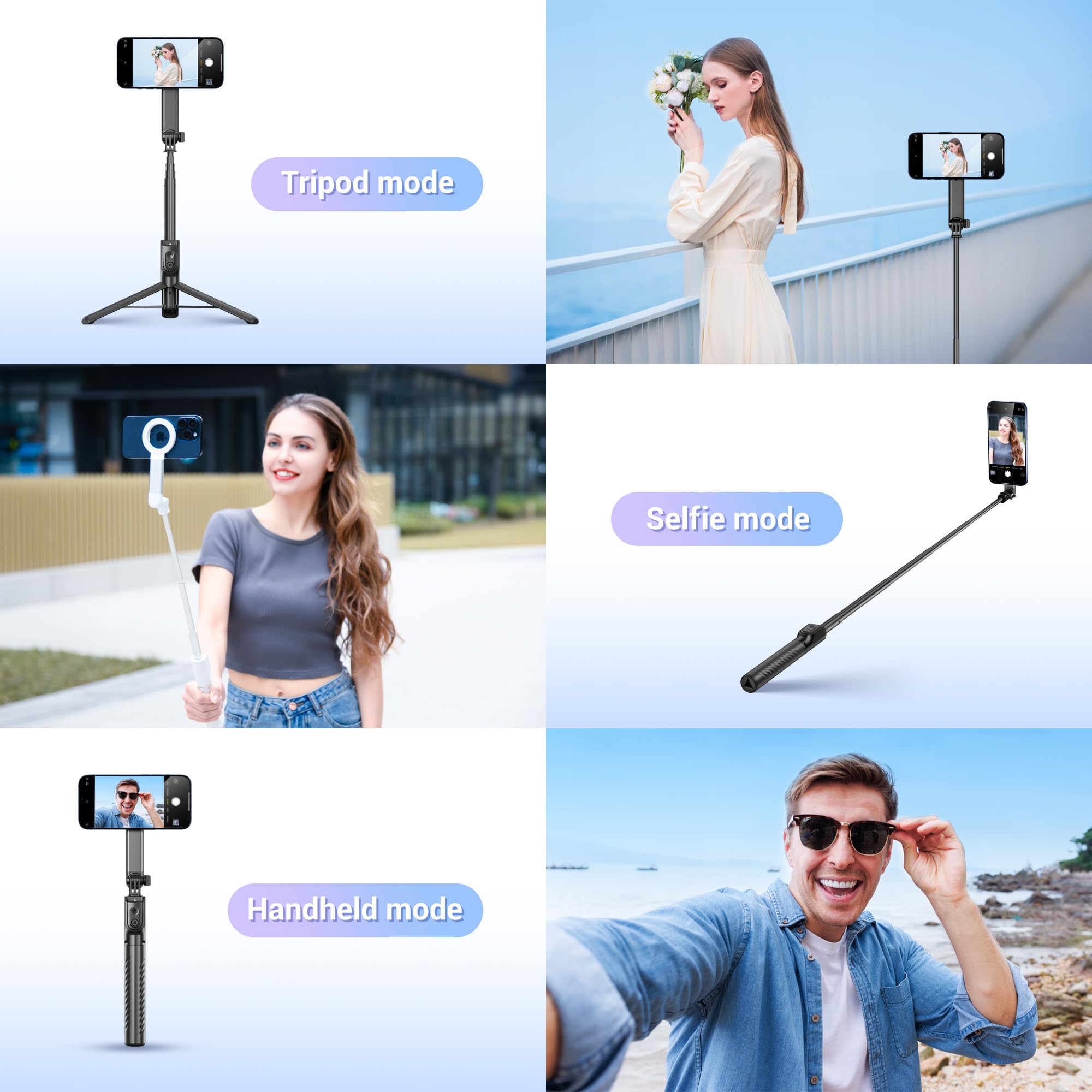 Foto 2 | Trípode Magnético Para Teléfono Selfie Stick Jjc Sfm-1 Para Iphone - Venta Internacional.
