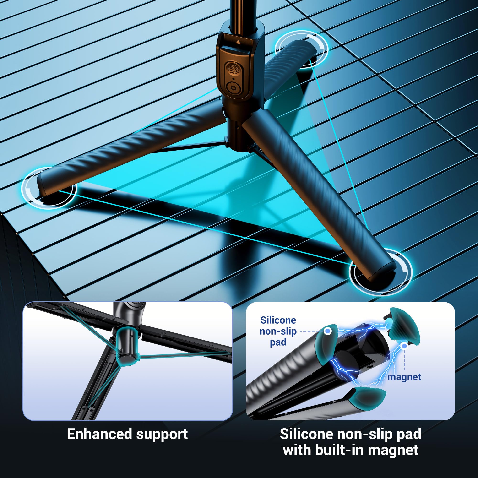 Foto 7 | Trípode Magnético Para Teléfono Selfie Stick Jjc Sfm-1 Para Iphone - Venta Internacional.
