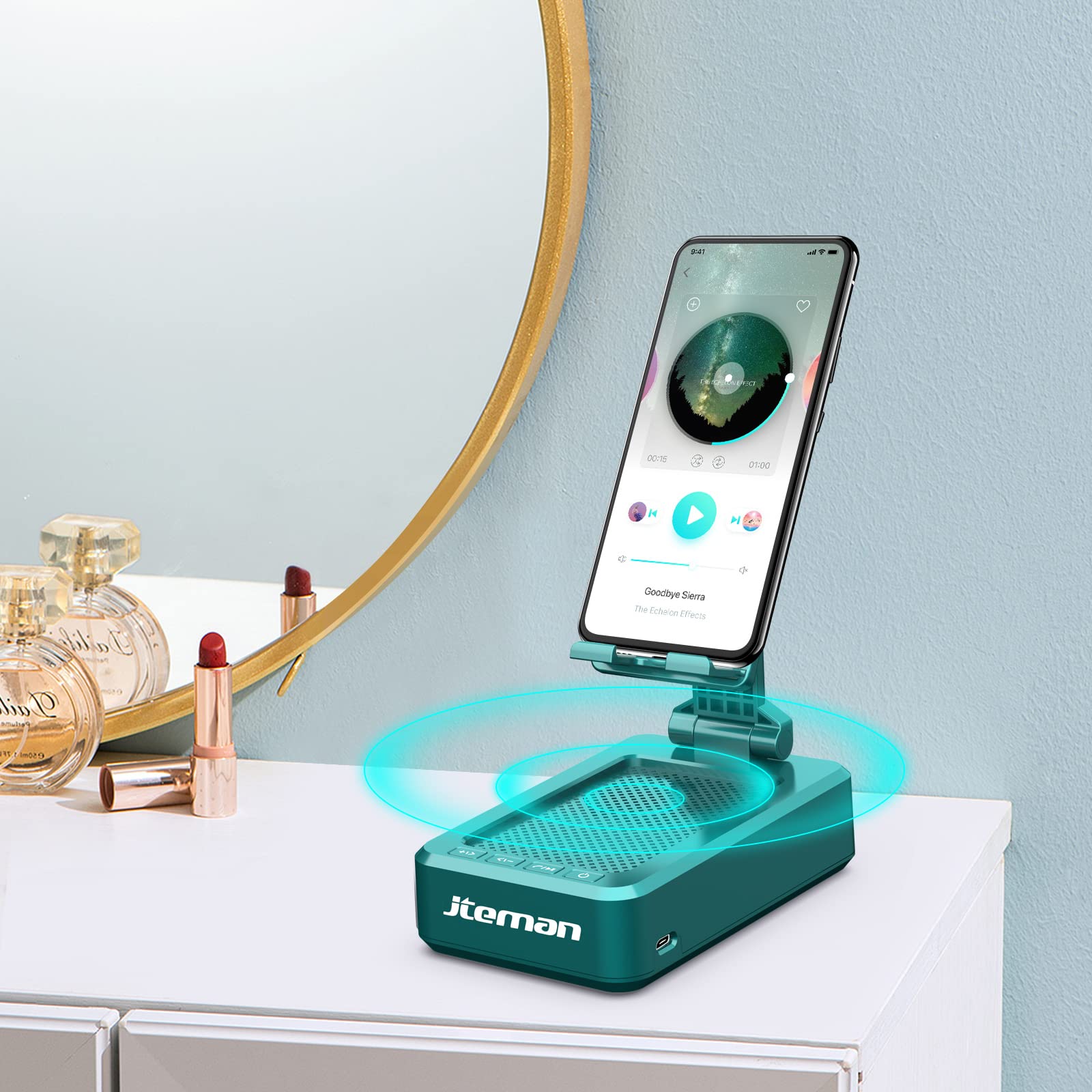 Foto 6 pulgar | Soporte Para Teléfono Celular, Altavoz Bluetooth Jteman, Ángulo Ajustable - Venta Internacional.