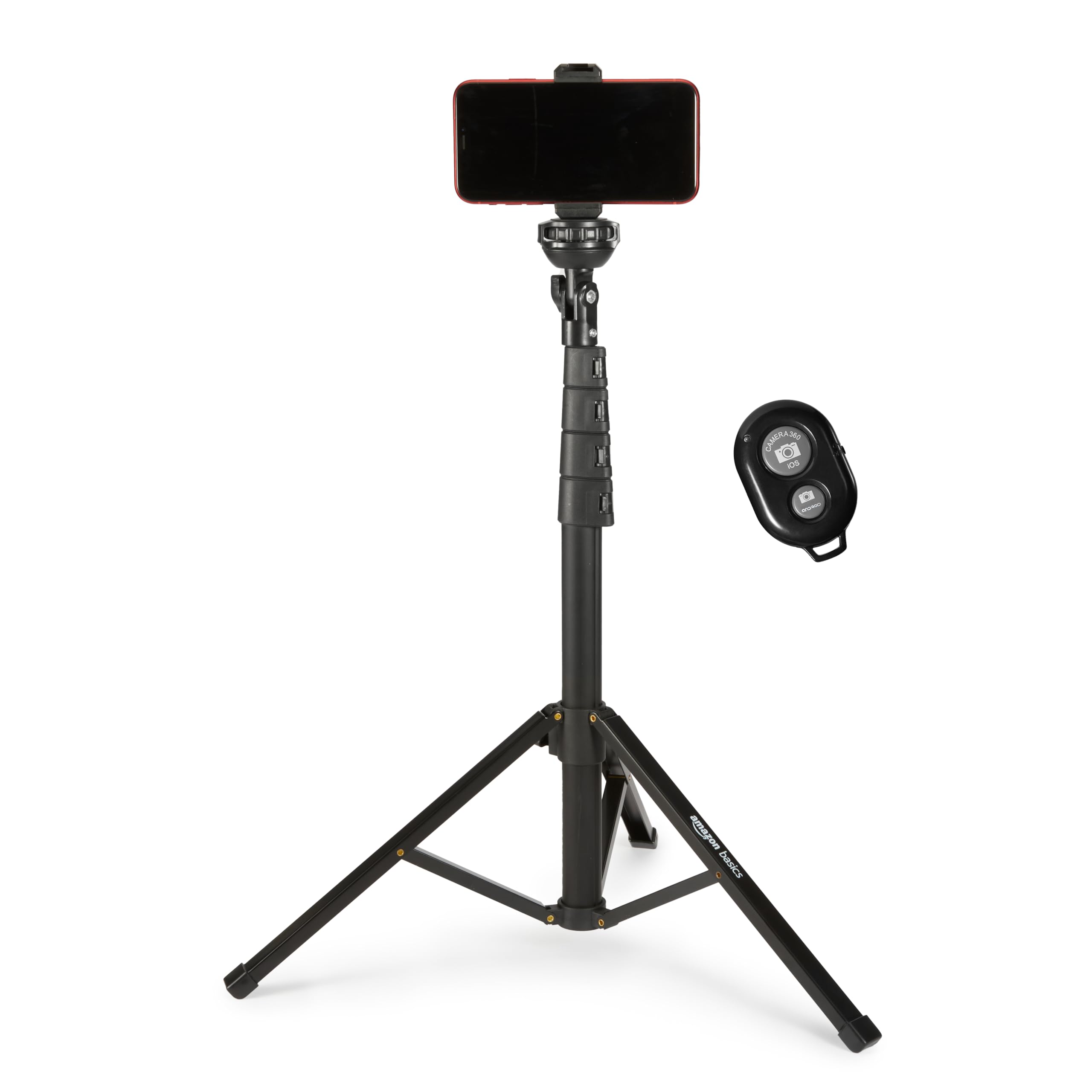 Foto 1 | Trípode Amazon Basics Extensible De 162 Cm Con Mando A Distancia Para Iphone - Venta Internacional.