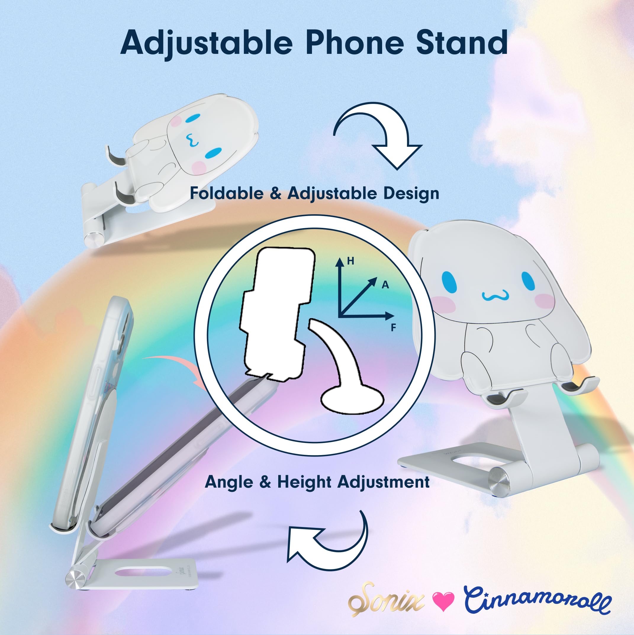 Foto 4 pulgar | Soporte Para Teléfono Sonix X Sanrio Cinnamoroll, Soporte Ajustable - Venta Internacional.