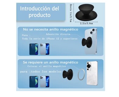 Foto 2 | Socket Xtellar Celular Sujetador Compatible Con Para Iphone Mag Safe