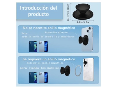 Foto 2 | Socket Xtellar Celular Sujetador Compatible Con Para Iphone Mag Safe
