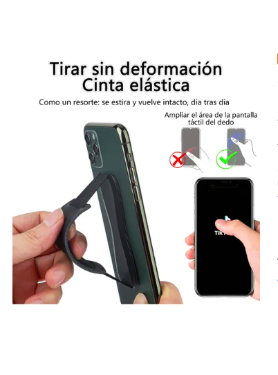 Foto 4 pulgar | Soporte Xtellar De Teléfono Móvil Retráctil Con Correa De Cuero