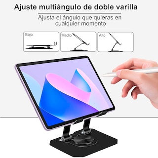 Foto 4 | Base Ajustable Para Tablet Estable Flexible Y Compatible Con Todos Los Modelos Color Negro