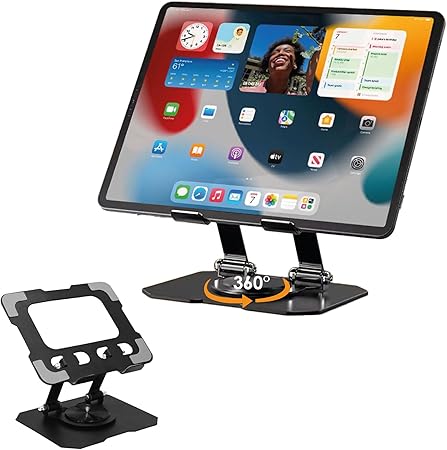 Foto 2 pulgar | Base Soporte Para Tablet Archy De Aluminio Multiposicion Base Giratoria Altura Ajustable Portatil Plegable Para Oficina