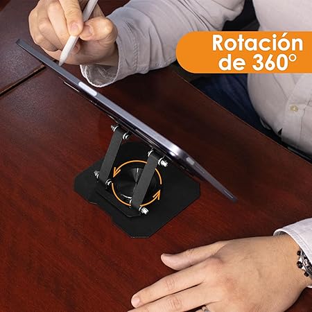 Foto 5 pulgar | Base Soporte Para Tablet Archy De Aluminio Multiposicion Base Giratoria Altura Ajustable Portatil Plegable Para Oficina