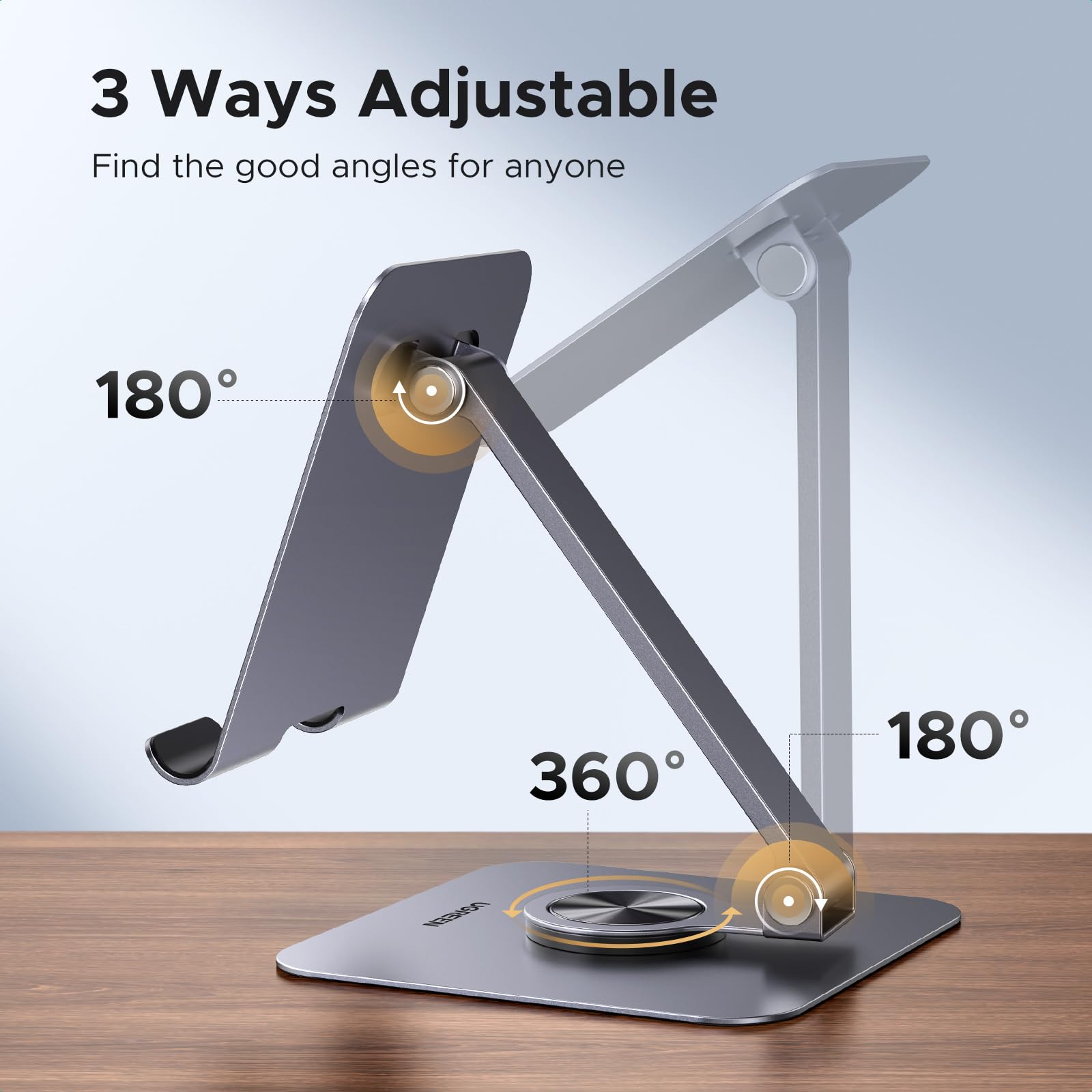 Foto 3 | Soporte Para Tableta Ugreen  Aleación De Aluminio Giratorio De 360° - Venta Internacional.
