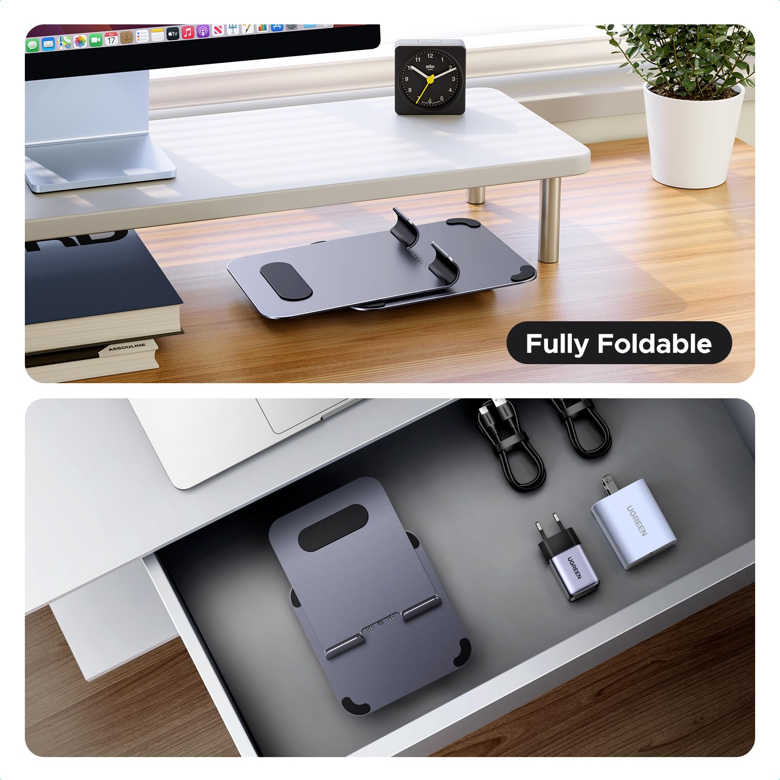 Foto 7 pulgar | Soporte Para Tableta Ugreen  Aleación De Aluminio Giratorio De 360° - Venta Internacional.