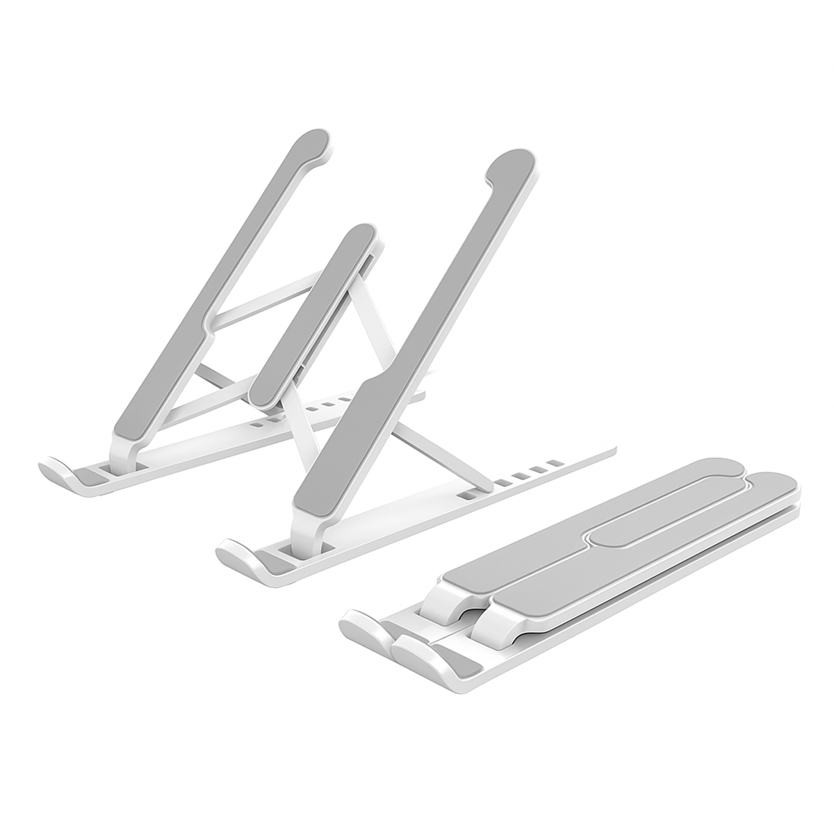 Soporte Ajustable Premium Para Tablet Y Laptop – Comodidad En Cada Ángulo  Blanco