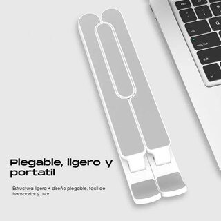 Foto 4 | Soporte Ajustable Premium Para Tablet Y Laptop – Comodidad En Cada Ángulo Blanco