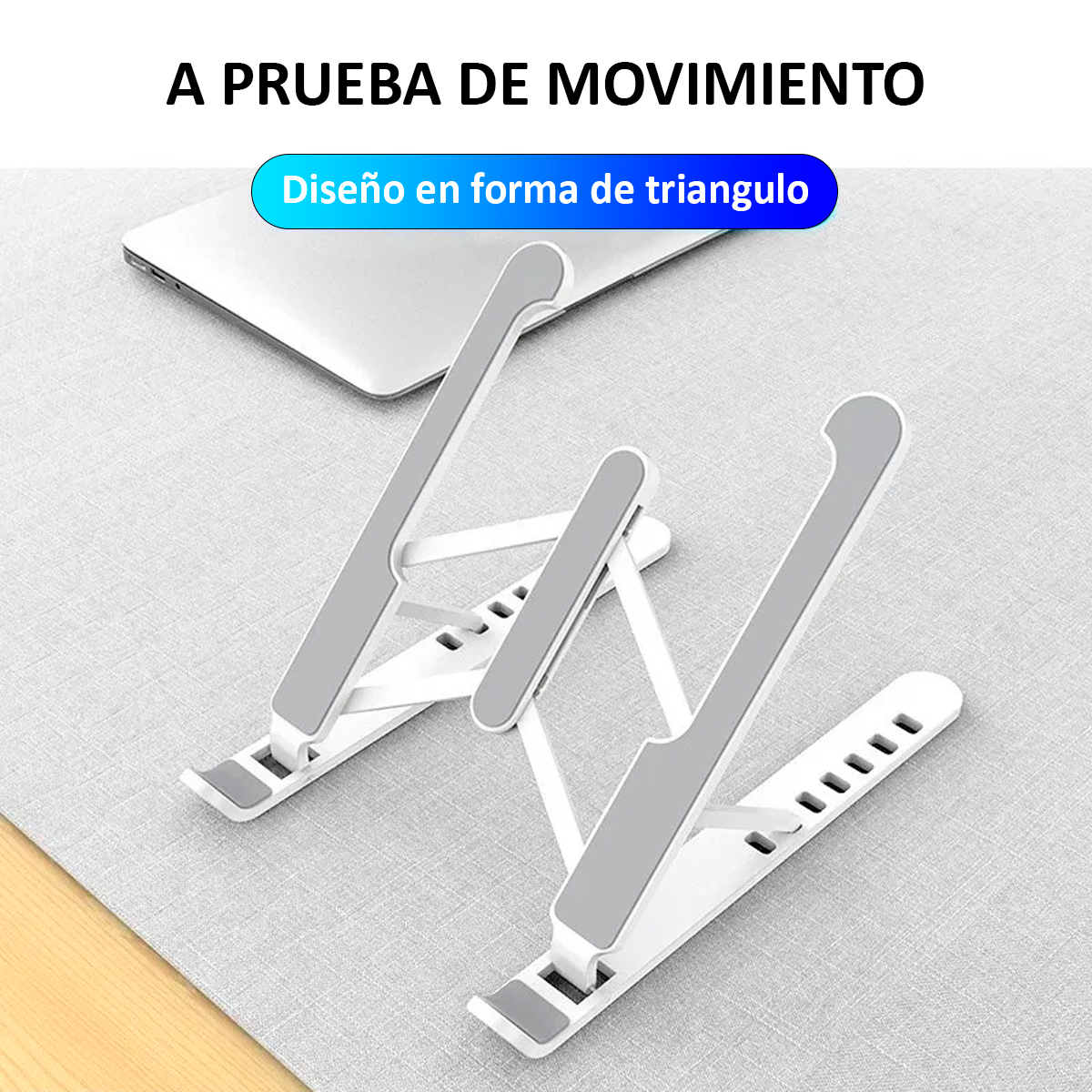 Foto 6 pulgar | Soporte Ajustable Premium Para Tablet Y Laptop – Comodidad En Cada Ángulo  Blanco