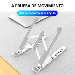 Foto 5 | Soporte Ajustable Premium Para Tablet Y Laptop – Comodidad En Cada Ángulo Blanco