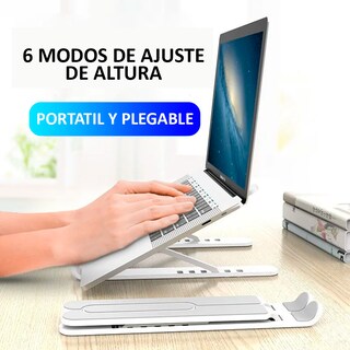 Foto 6 | Soporte Ajustable Premium Para Tablet Y Laptop – Comodidad En Cada Ángulo Blanco
