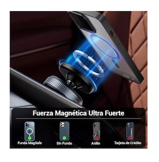 Foto 4 | Soporte Para Celular Automóvil Succión Magnétic Negro