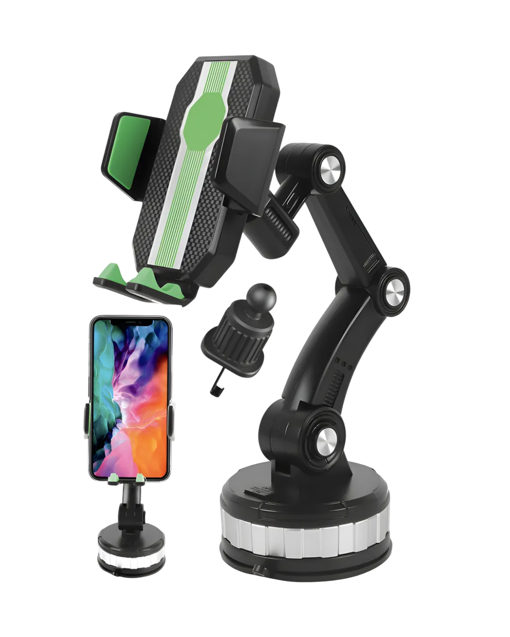 Foto 3 | Base Soporte Celular 360 Ventosa 3 en 1 Verde