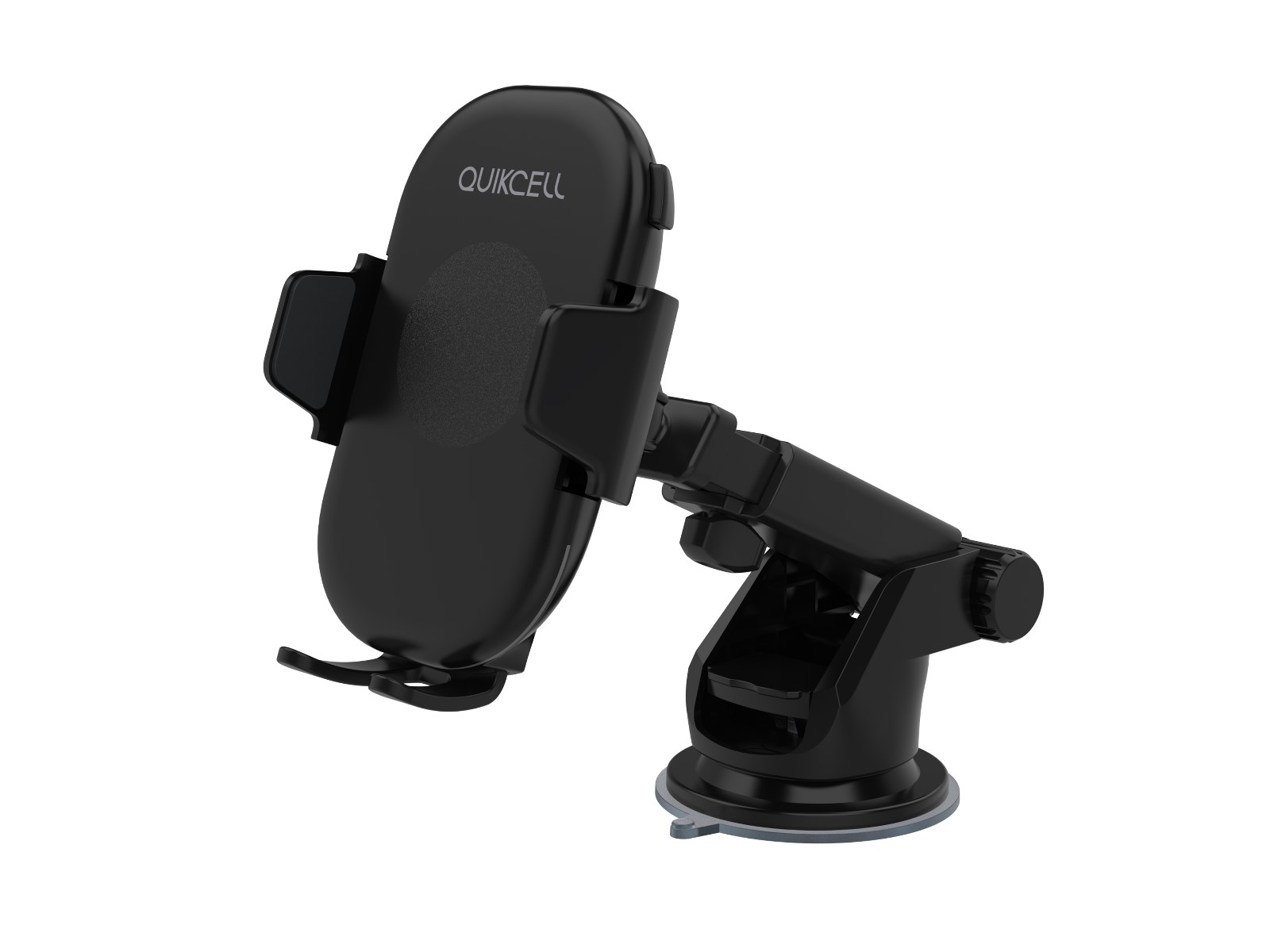 Soporte de Teléfono para Auto Quikcell Drivedock color Negro con Soporte/ Succión y Ventila Tablero