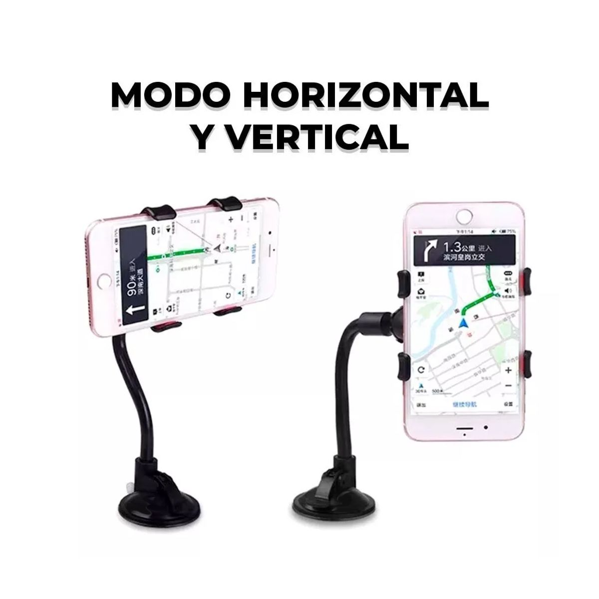 Foto 4 | Soporte Universal para Celular Tipo Ventosa Elegate Hold14 Negro