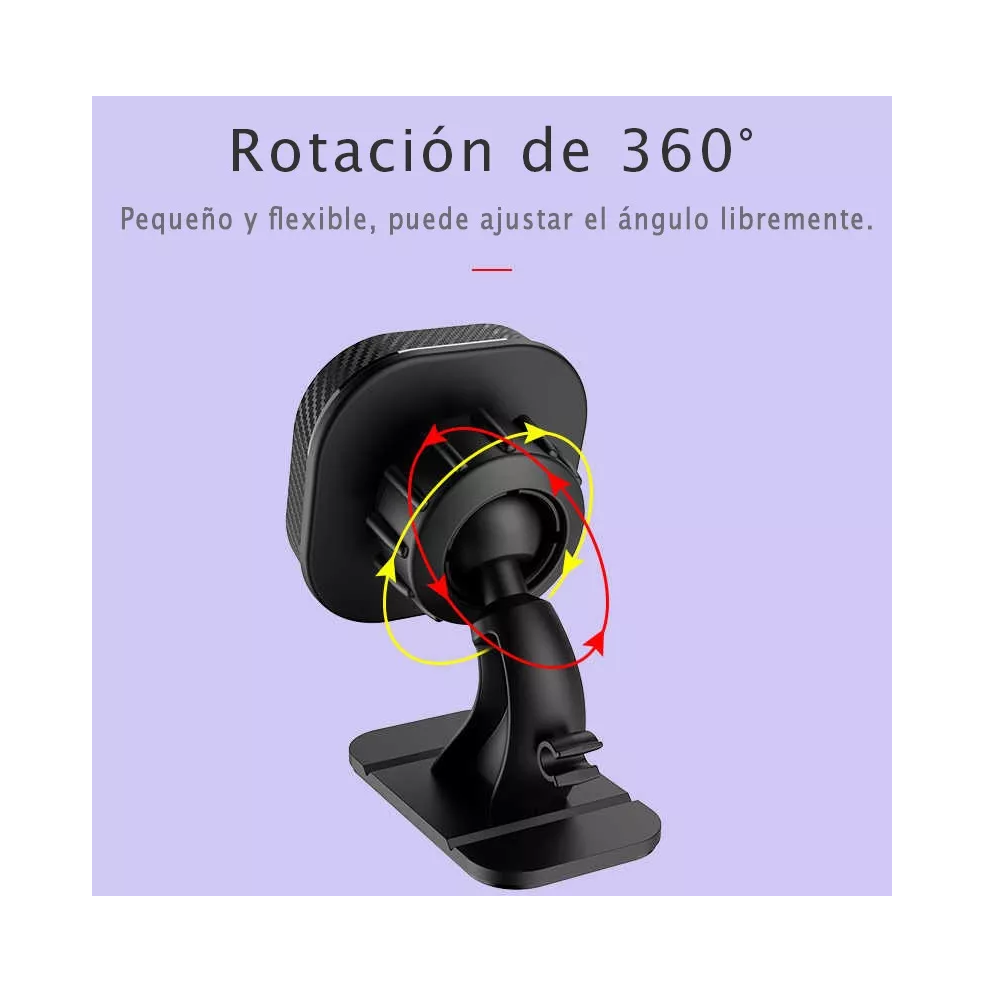 Foto 5 pulgar | Soporte Magnético Para Coche Para Teléfono Negro