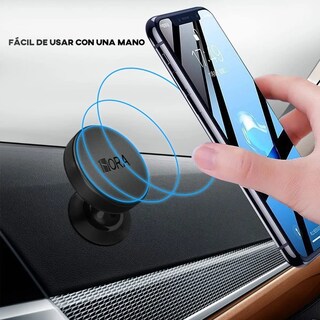 Foto 3 | Soporte Magnético de Aluminio para Celular 1 Hora PJ093 Negro