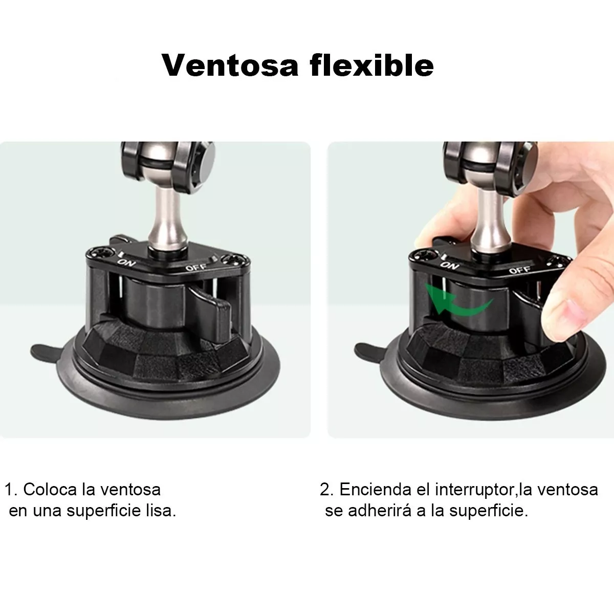 Foto 5 pulgar | Soporte Universal Para Teléfono De Coche Estable Antichoque Eo Safe Imports Esi-10266 Negro