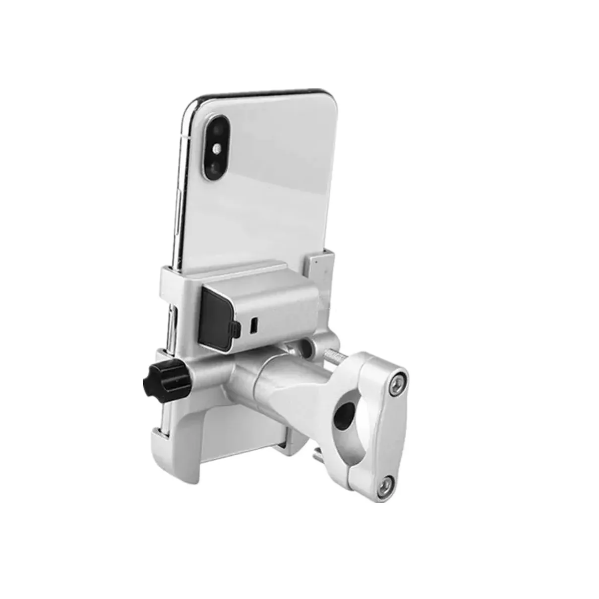 Para Soporte De Celular Con Carga Usb Motocicleta Eo Safe Imports Esi-10538 Blanco