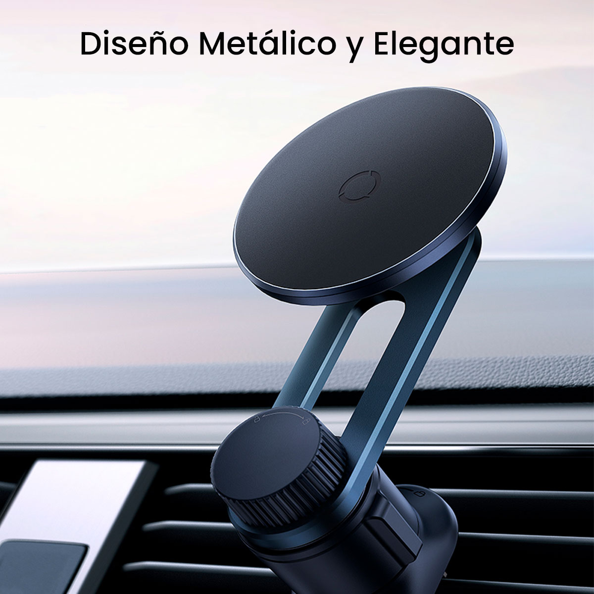 Foto 6 pulgar | Soporte Magnético para Coche Baseus Magpro Ajuste de 360° Negro