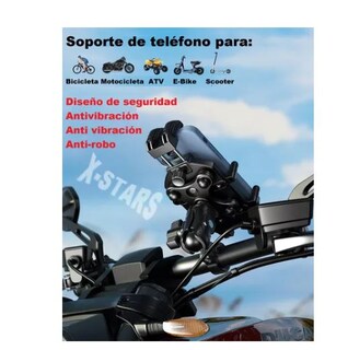 Foto 2 | Soporte Porta Celular Antirrobo para Motocicleta Wünd