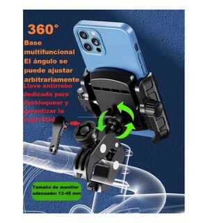 Foto 3 | Soporte Portacelular Wünd Negro para Motocicleta