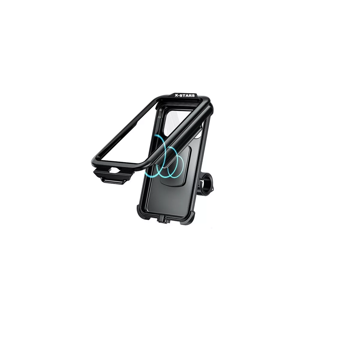 Soporte Celular para Motoci Impermeable Amortiguador Eo Safe Imports Esi-14249 Negro