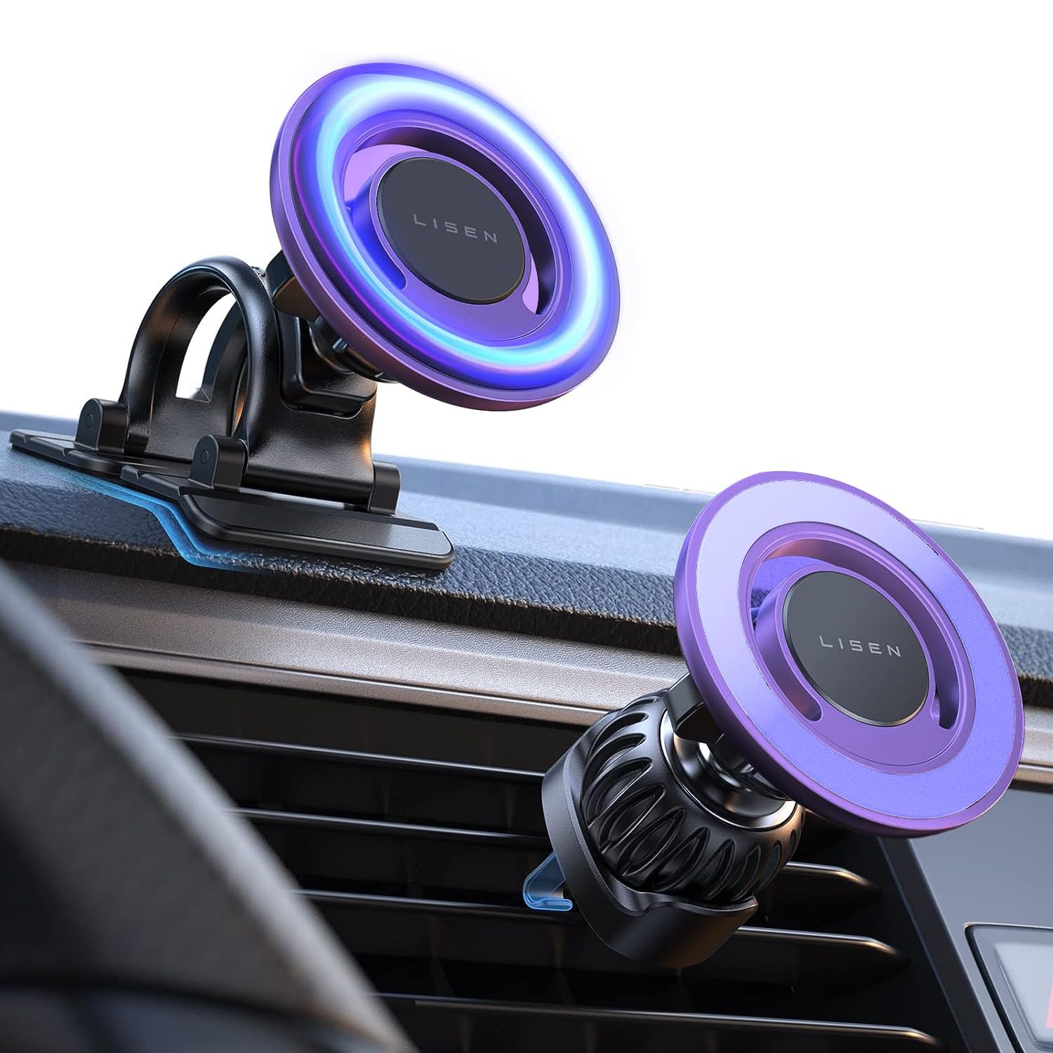 Soporte Magnético Lisen Purple Para Iphone Con Magsafe - Venta Internacional. $913
