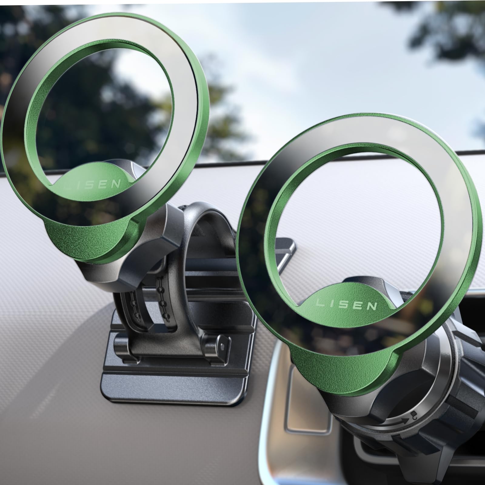 Soporte Magnético Para Teléfono Con Ventilación Lisen Para Coche Iphone Samsung - Venta Internacional. $539
