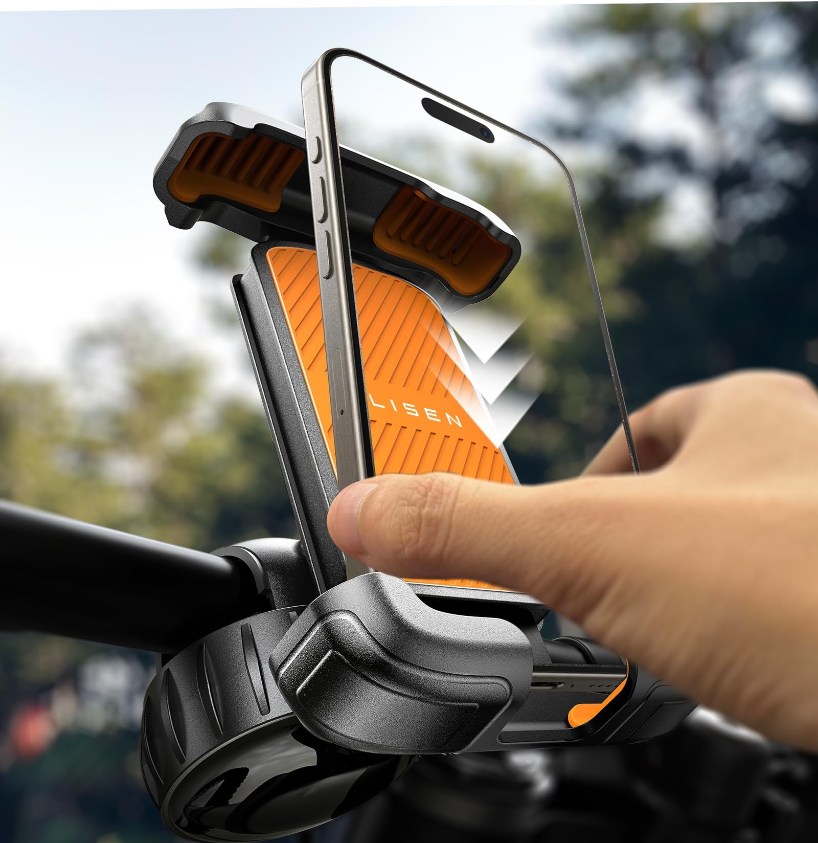 Soporte De Teléfono Para Motocicleta Lisen 2024 Para Iphone 15 - Venta Internacional. $695