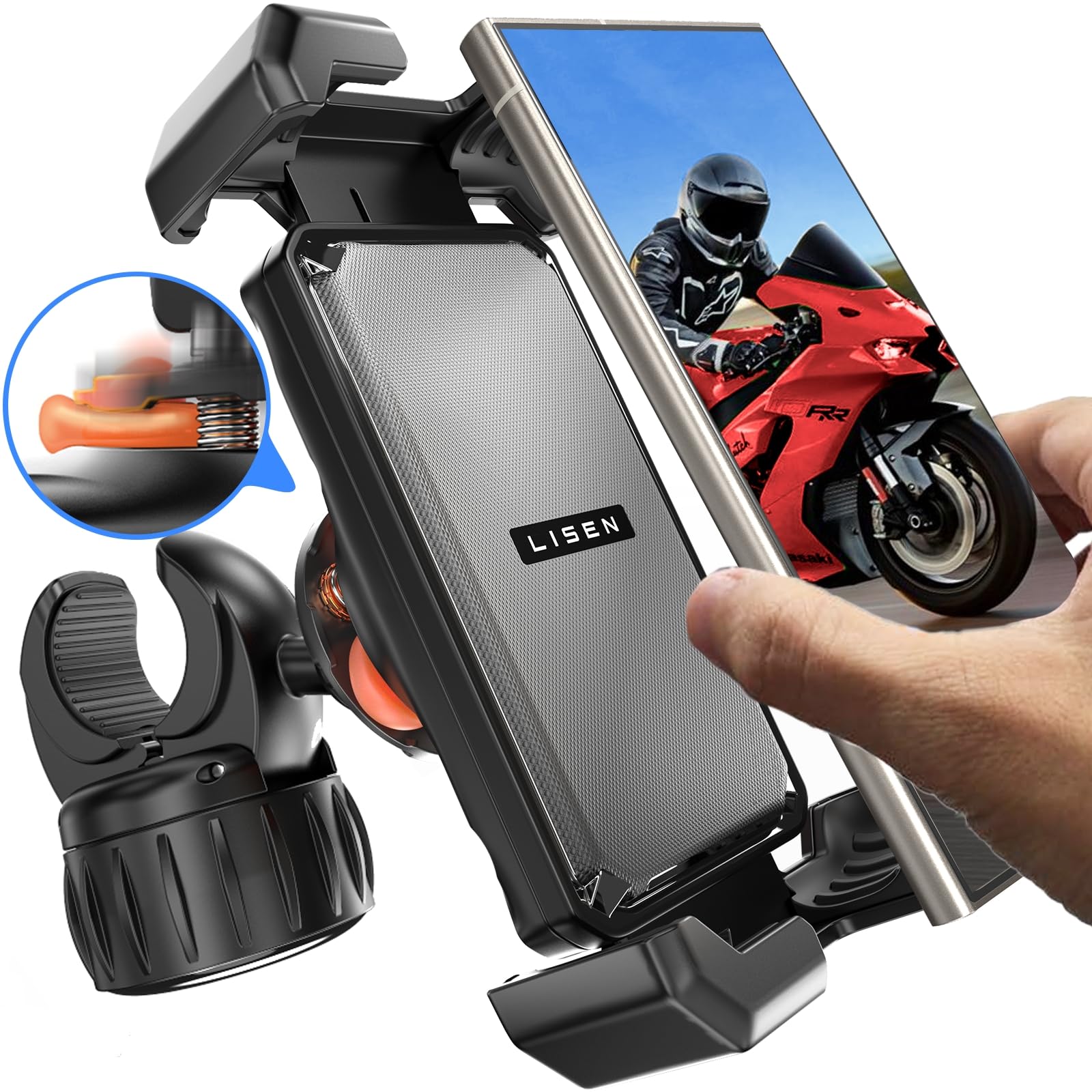 Soporte Antivibración Lisen Para Teléfono De Motocicleta Para Iphone - Venta Internacional. $703