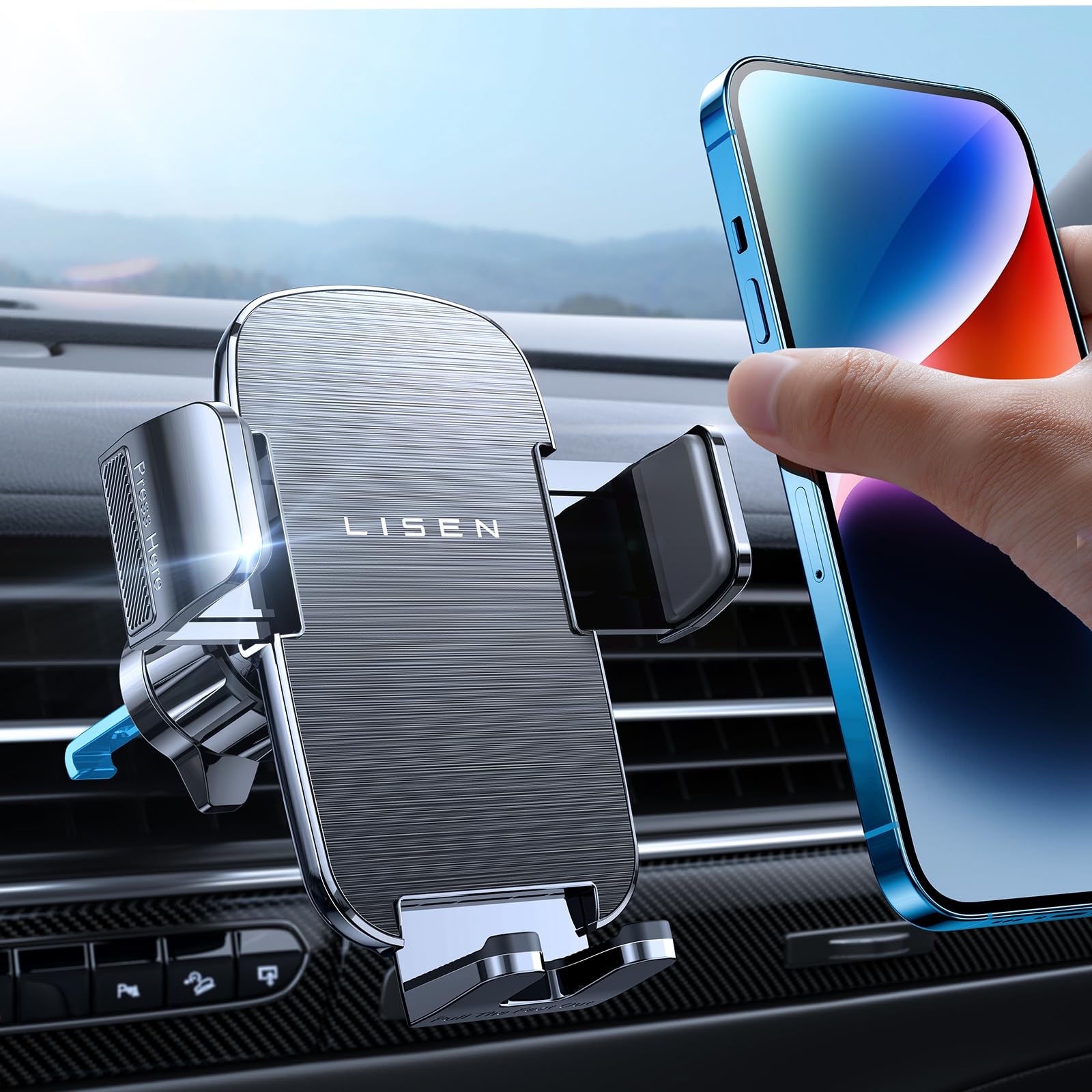 Soporte De Teléfono De Coche Lisen Para Iphone 15 Pro Max 14 13 12 - Venta Internacional. $433